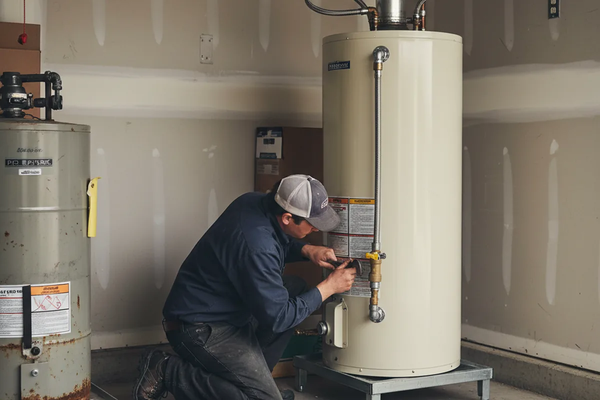Water heater and shutoff valve replacement in Ash Grove