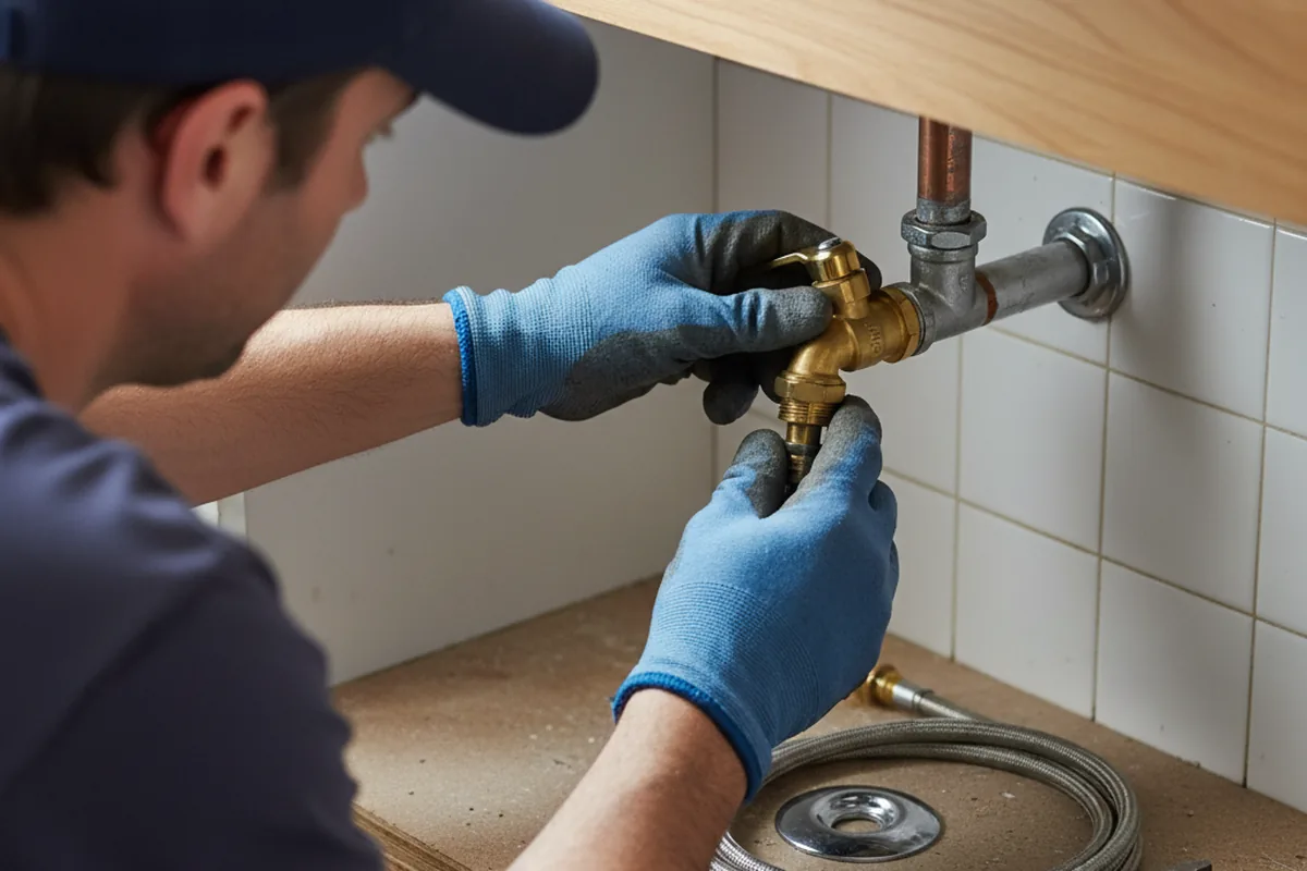 Shutoff valve and fitting work during Faucet and Fixture Repair in Ash Grove